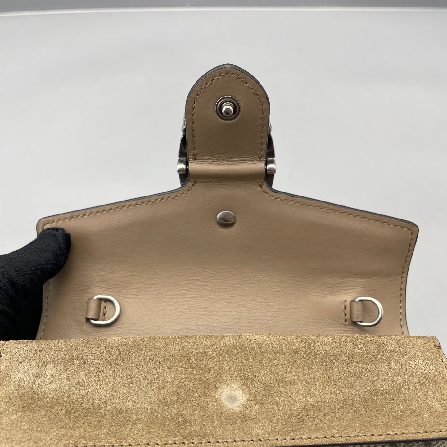 Gucci - Dionysus Super Mini Bag - GG Supreme coated canvas with suede and leather trim - Beige - (mini)