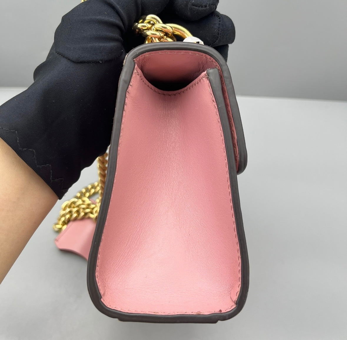 Gucci - Padlock Mini Bag - Gucci Signature Leather - Pink - (mini)