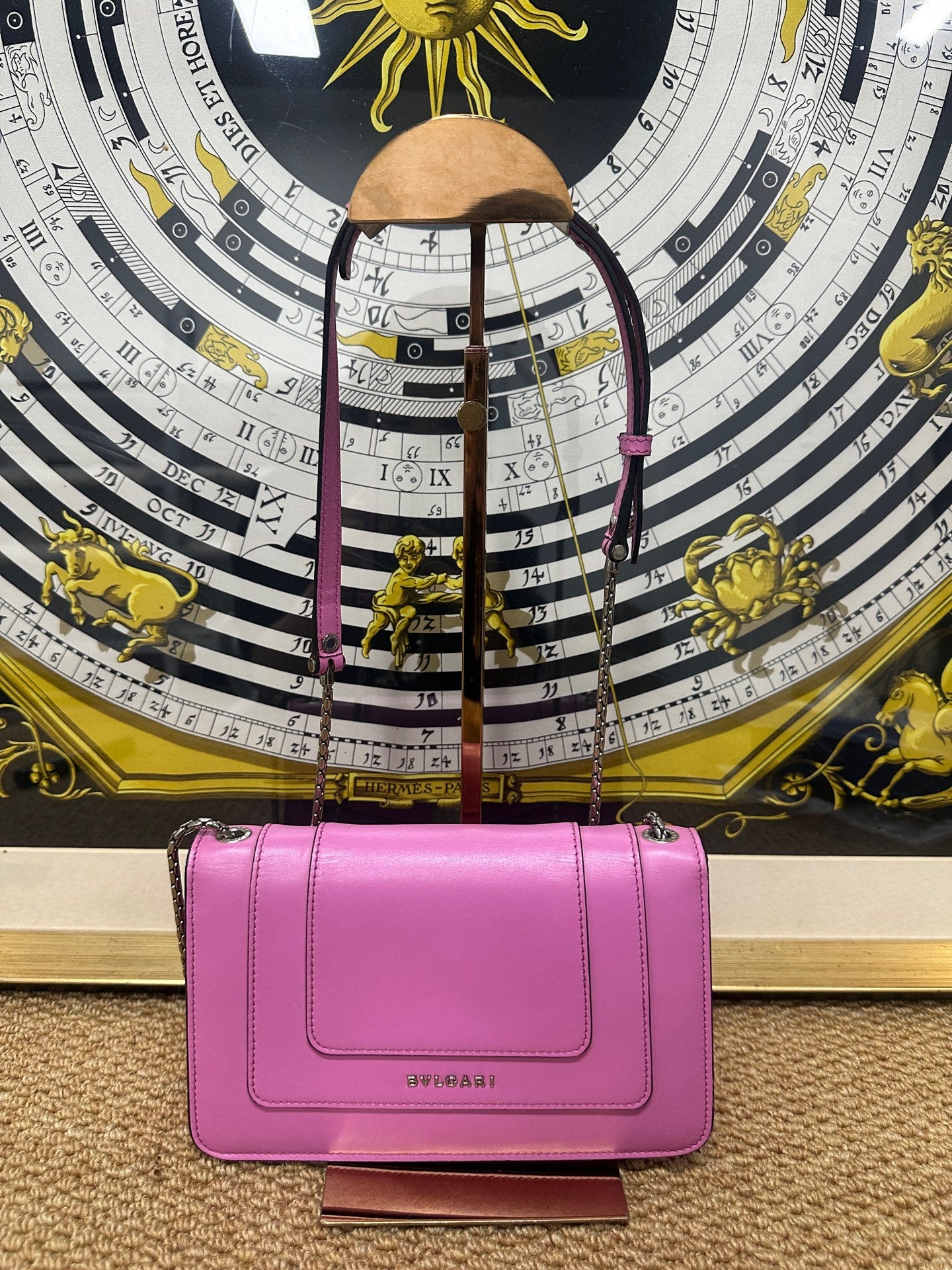 Bvlgari - Serpenti Forever Wallet on Chain - Smooth calfskin leather - Pink - (mini)