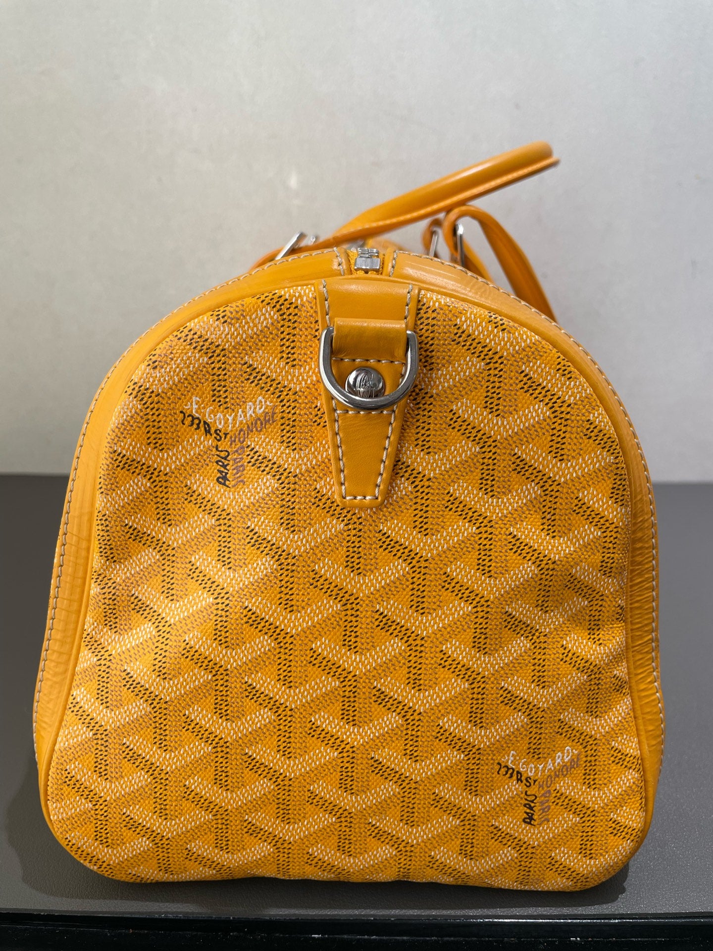Goyard - Croisière 40 - Goyardine canvas with leather trim - Yellow - (Medium)