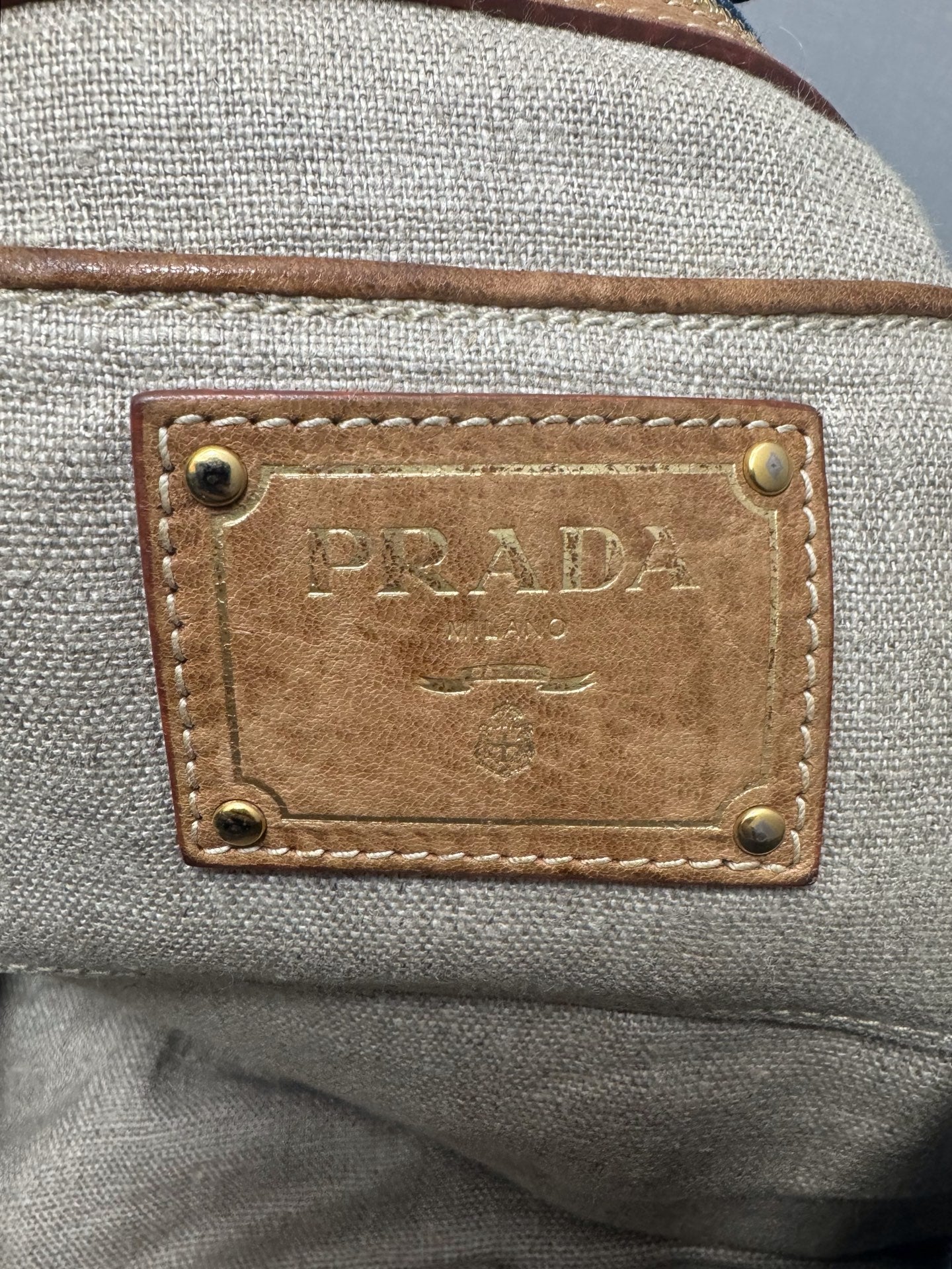 Prada - Wanderer Shoulder Bag - Denim - Blue - (medium)