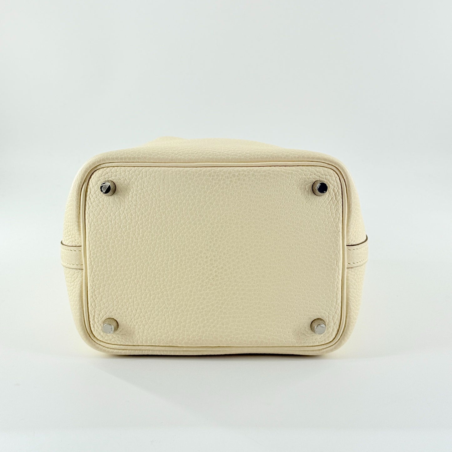 Hermès - Picotin Lock 18 - Clemence leather - Creamy White with Yellow accents - (mini)