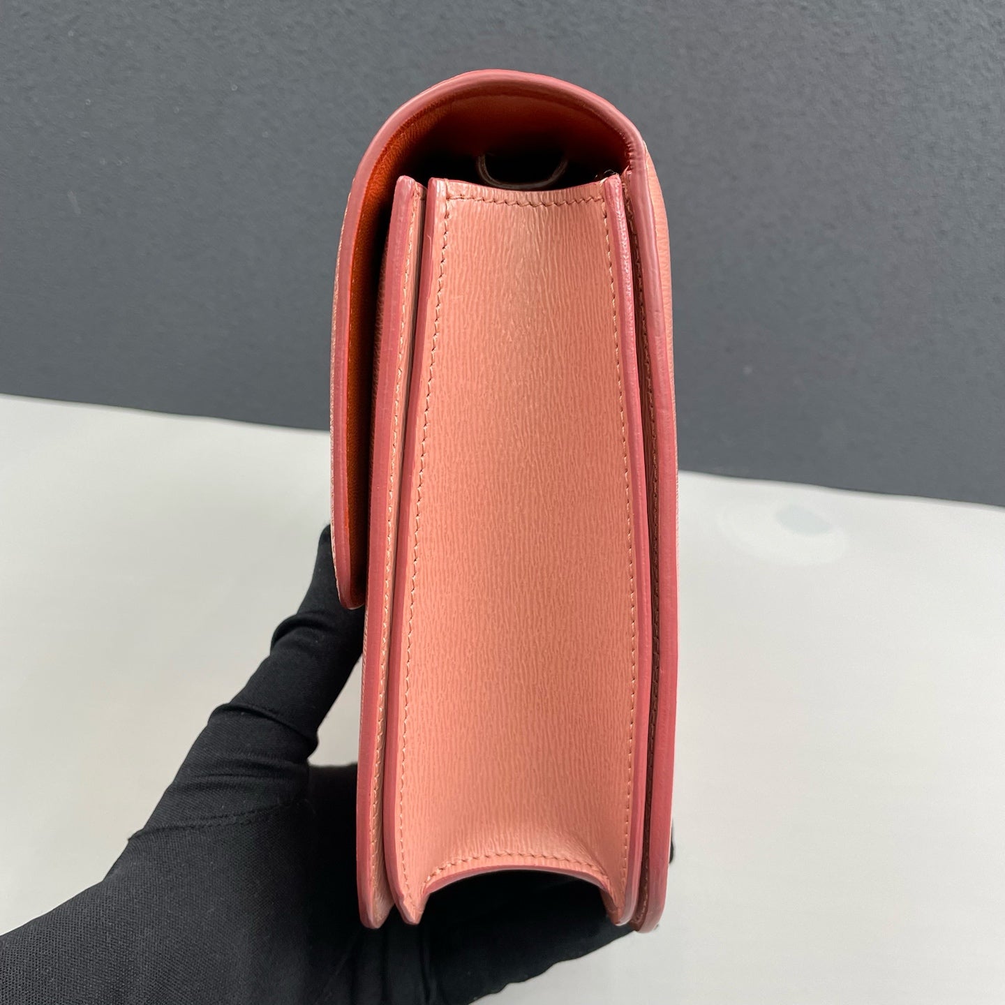 Celine - Medium Box Bag - Grained calfskin leather - Pink - (medium)