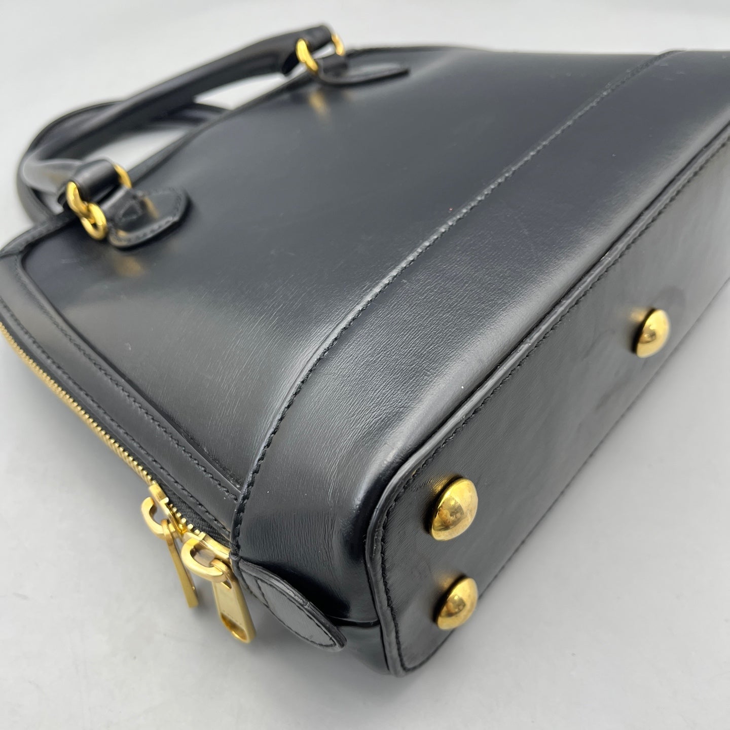 Gucci - 1955 Horsebit Dome Bag - Leather - Black - (medium)