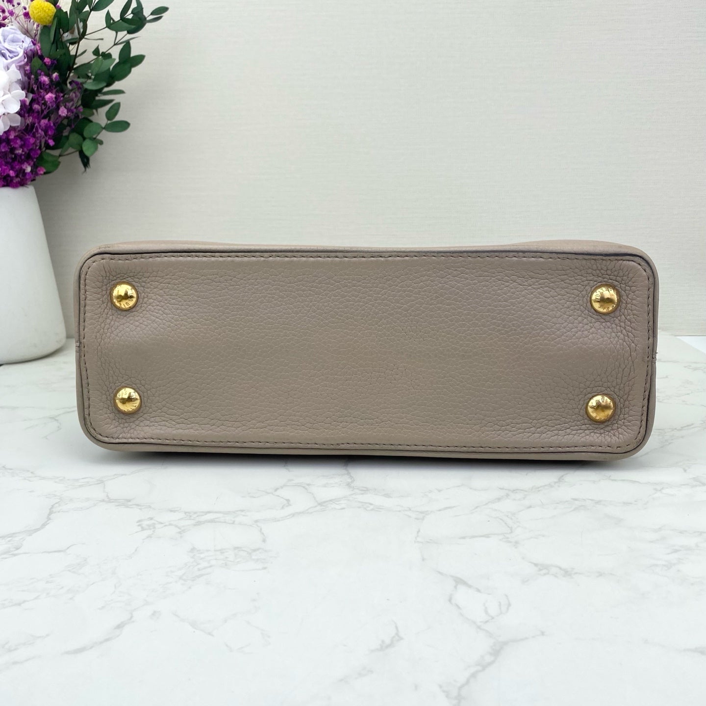 Louis Vuitton - Capucines - Leather - Grey - (Medium)