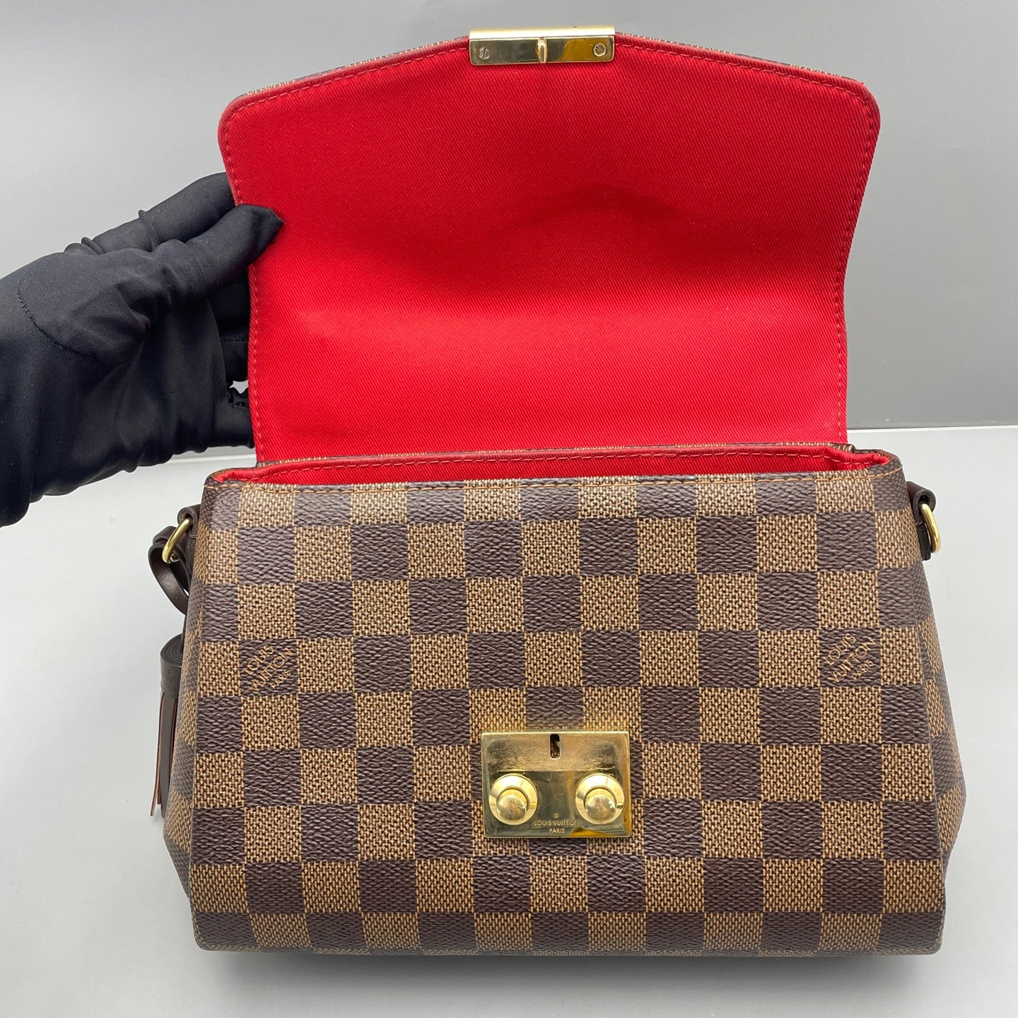 Louis Vuitton - Pochette Metis - Damier Ebene coated canvas with leather trim - Brown - (small)