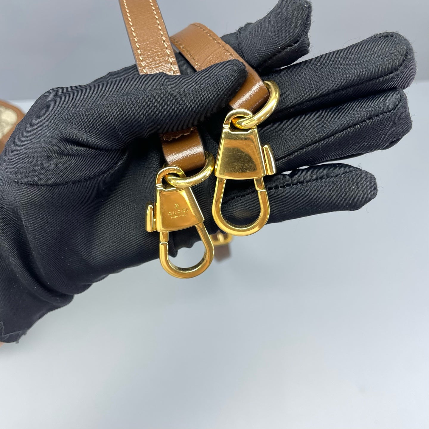 Gucci - Horsebit 1955 - Coated canvas with leather trim - Brown - (mini)