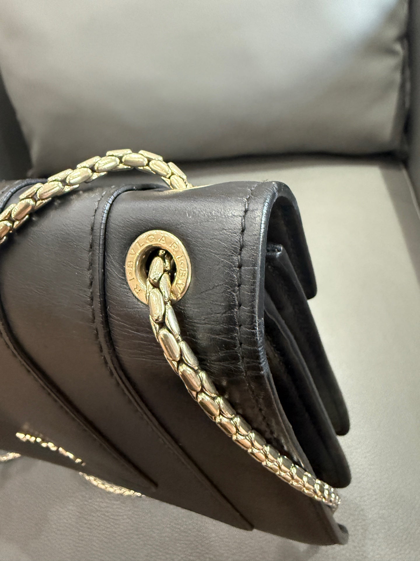 Bvlgari - Serpenti Forever Flap Bag - Calfskin leather - Black - (small)