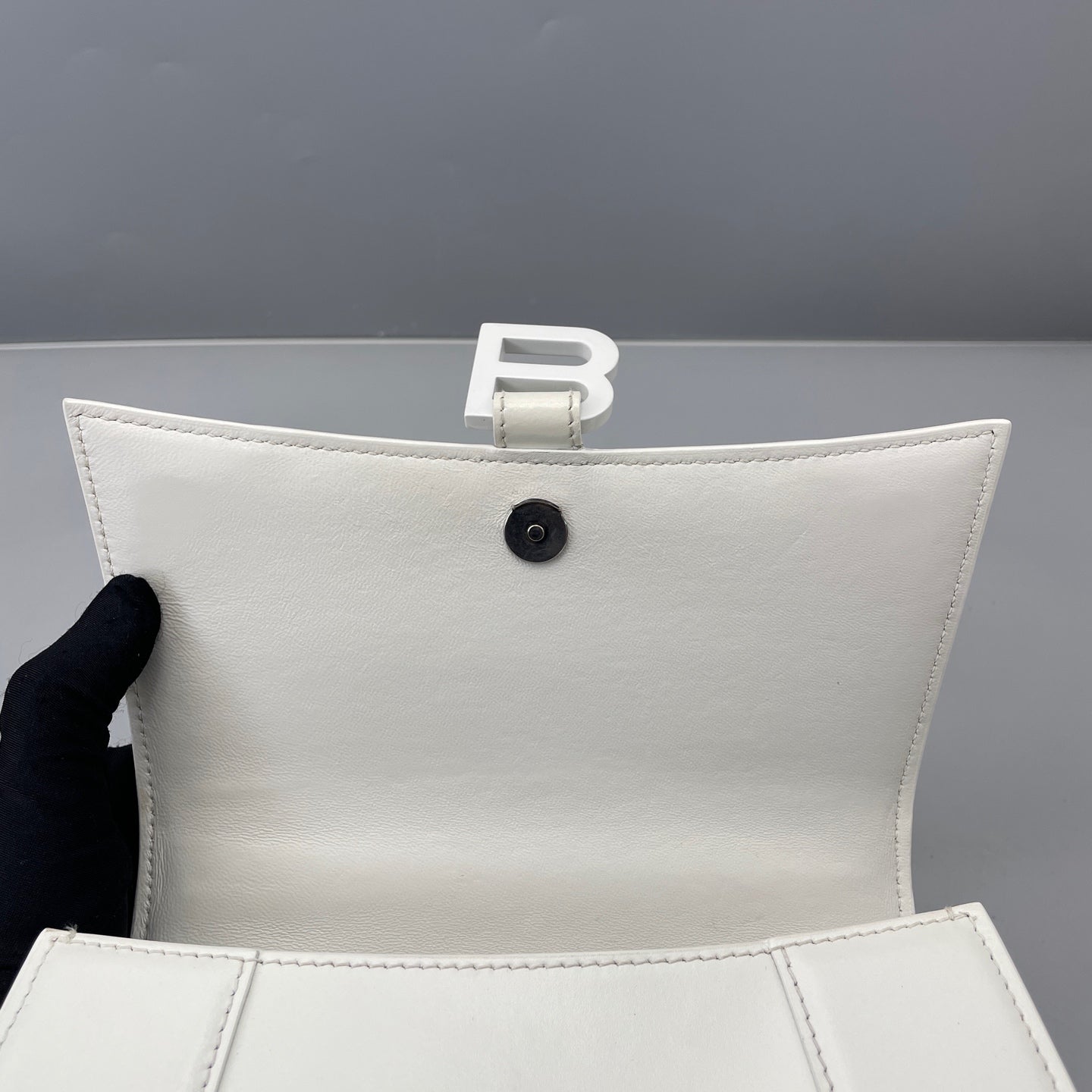 Balenciaga - Hourglass Bag - Leather - White - (small)