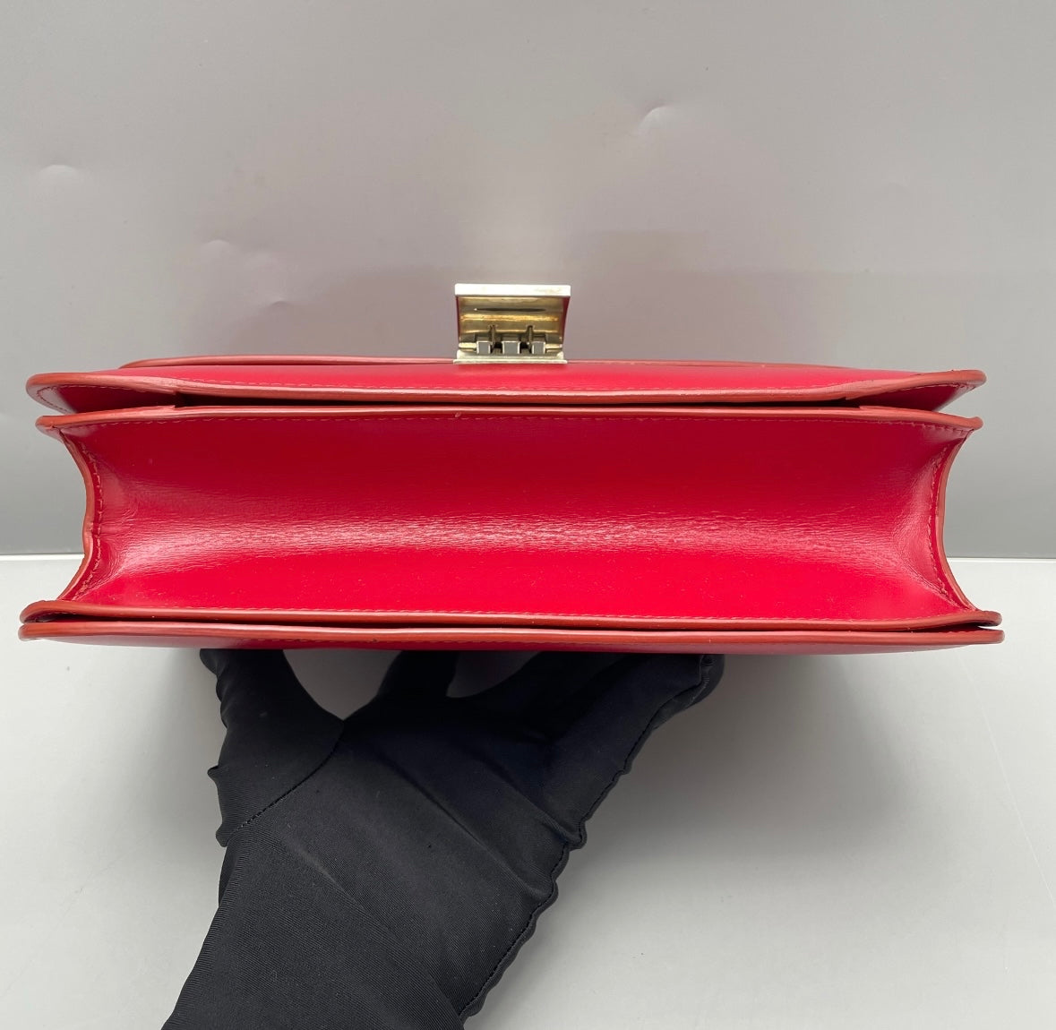 Celine - Classic Box Bag Medium - Leather - Red - (Medium)