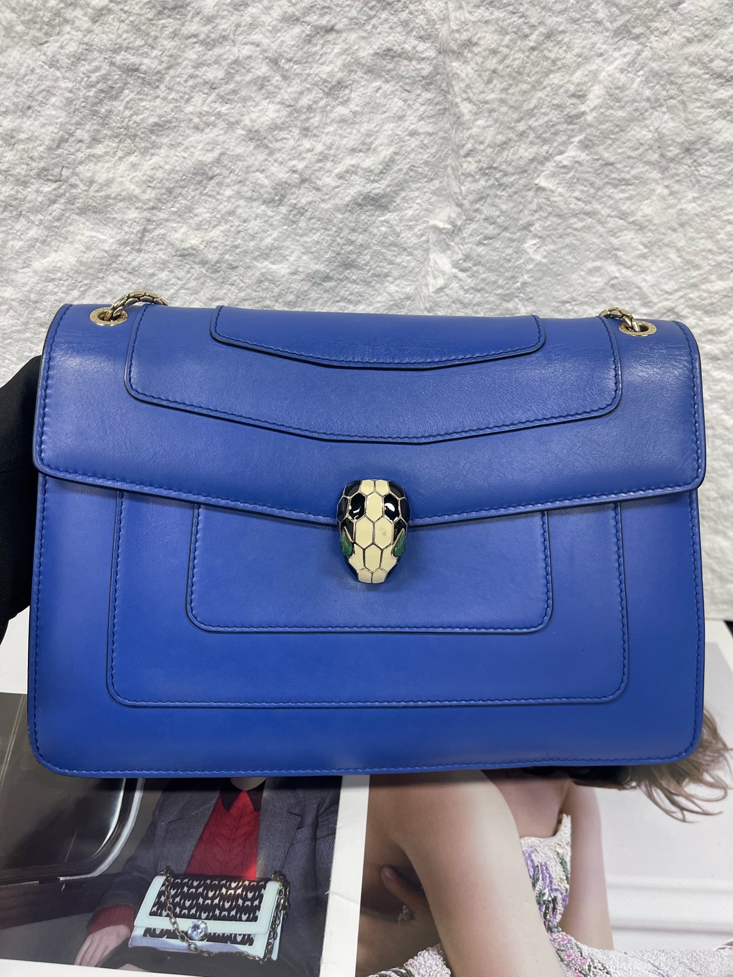 Bvlgari - Serpenti Forever - Leather - Blue - (medium)