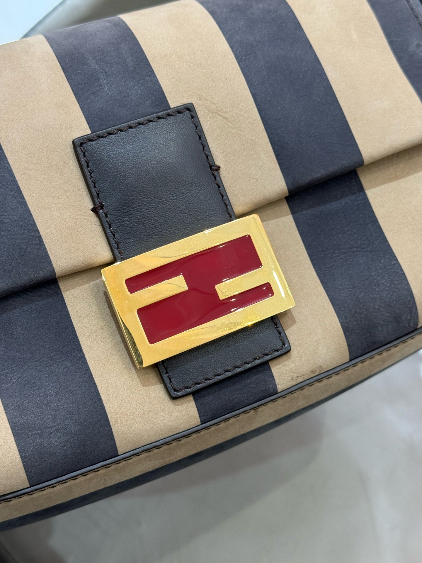 Fendi - Baguette - Suede leather - Multicolour - (Medium)