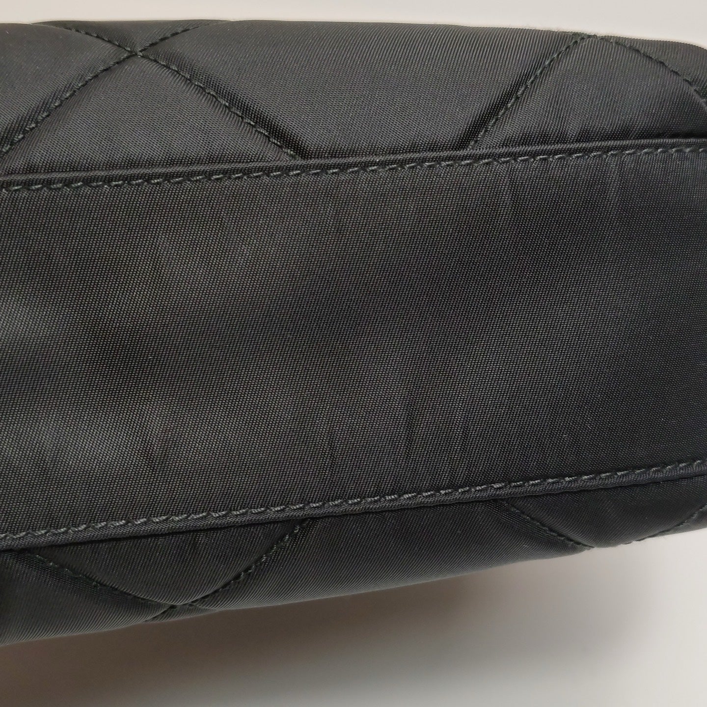 Prada - Quilted Tessuto Chain Shoulder Bag - Quilted Tessuto nylon with Saffiano leather trim - Black - (Medium)