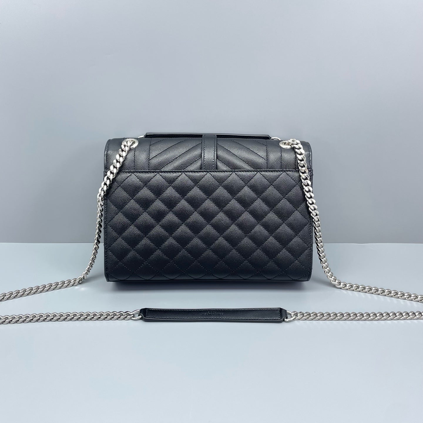 Saint Laurent - Envelope Medium Chain Bag - Leather - Black - (medium)