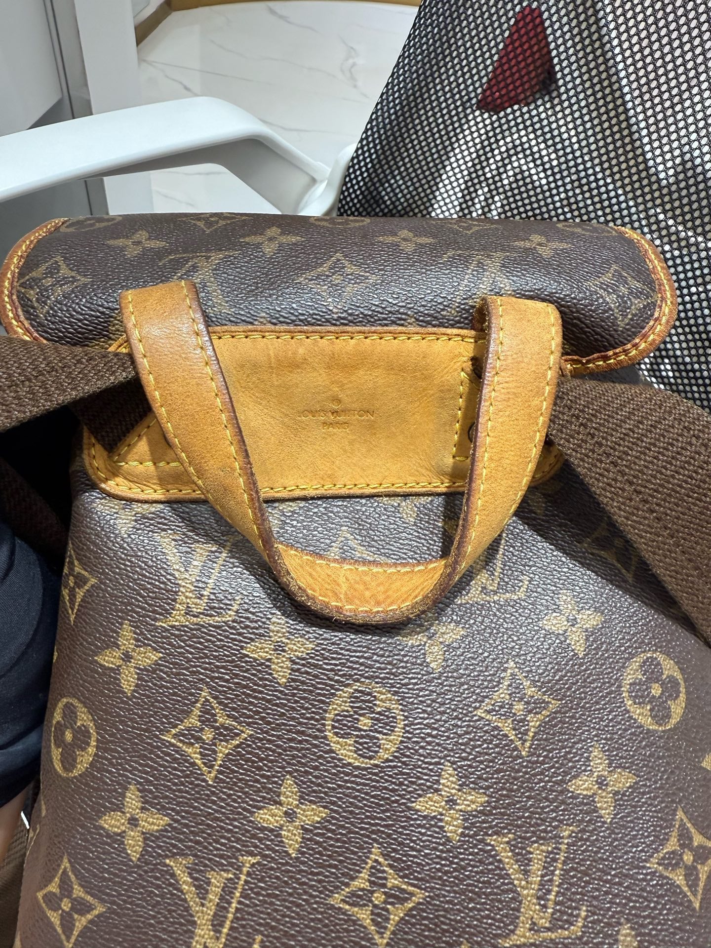 Louis Vuitton - Bosphore Backpack - Monogram canvas with Vachetta leather trim - Brown - (medium)