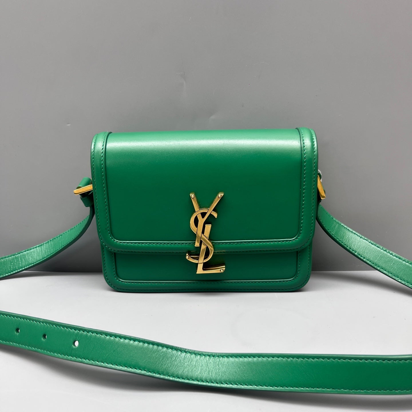 Saint Laurent - Solferino - Leather - Green - (mini)