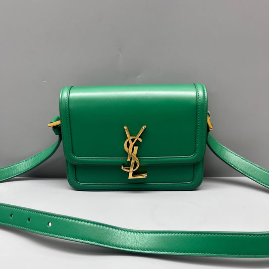 Saint Laurent - Solferino - Leather - Green - (mini)