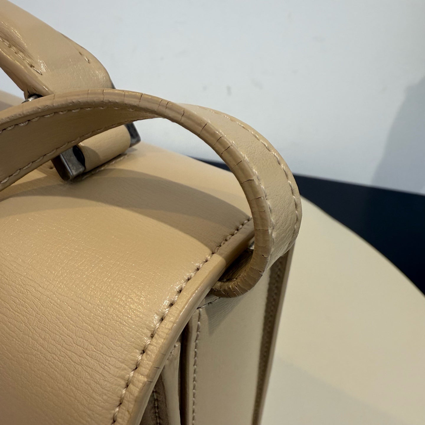 Saint Laurent - Bellechasse - Leather - Beige - (small)