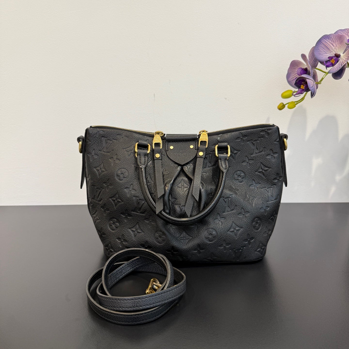 Louis Vuitton - Monogram Empreinte Convertible Top Handle Bag - Leather - Black - (medium)