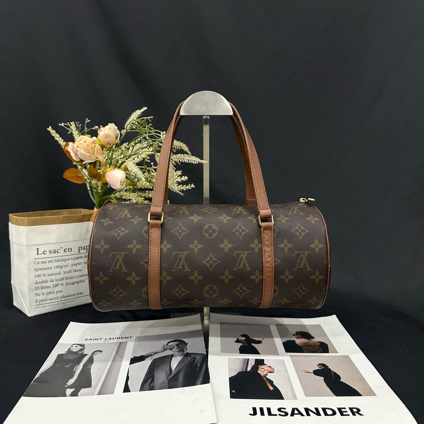 Louis Vuitton - Papillon 30 - Monogram coated canvas with natural cowhide leather trim - Brown - (medium)