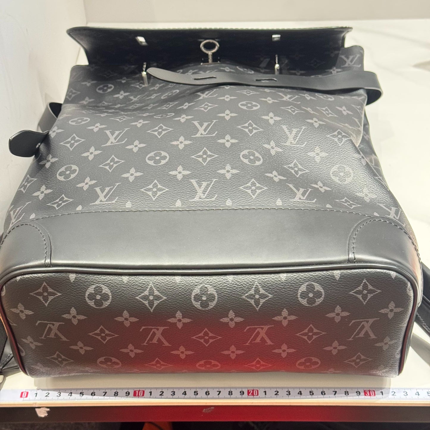 Louis Vuitton - Steamer Backpack - Monogram Eclipse coated canvas with cowhide leather trim - Black - (Large)