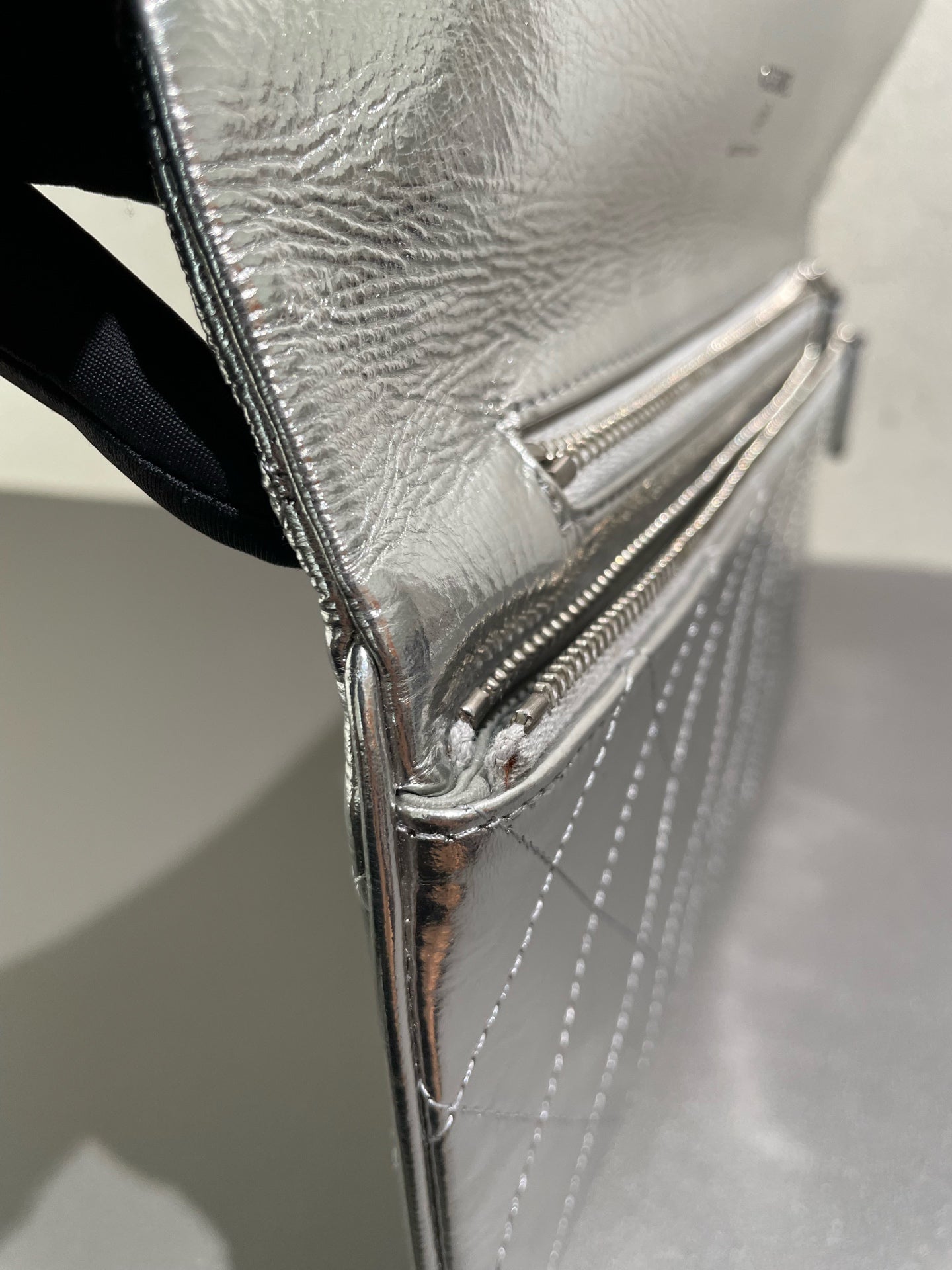 Chanel - 31 Bag Clutch - Waxy leather - Silver - (small)