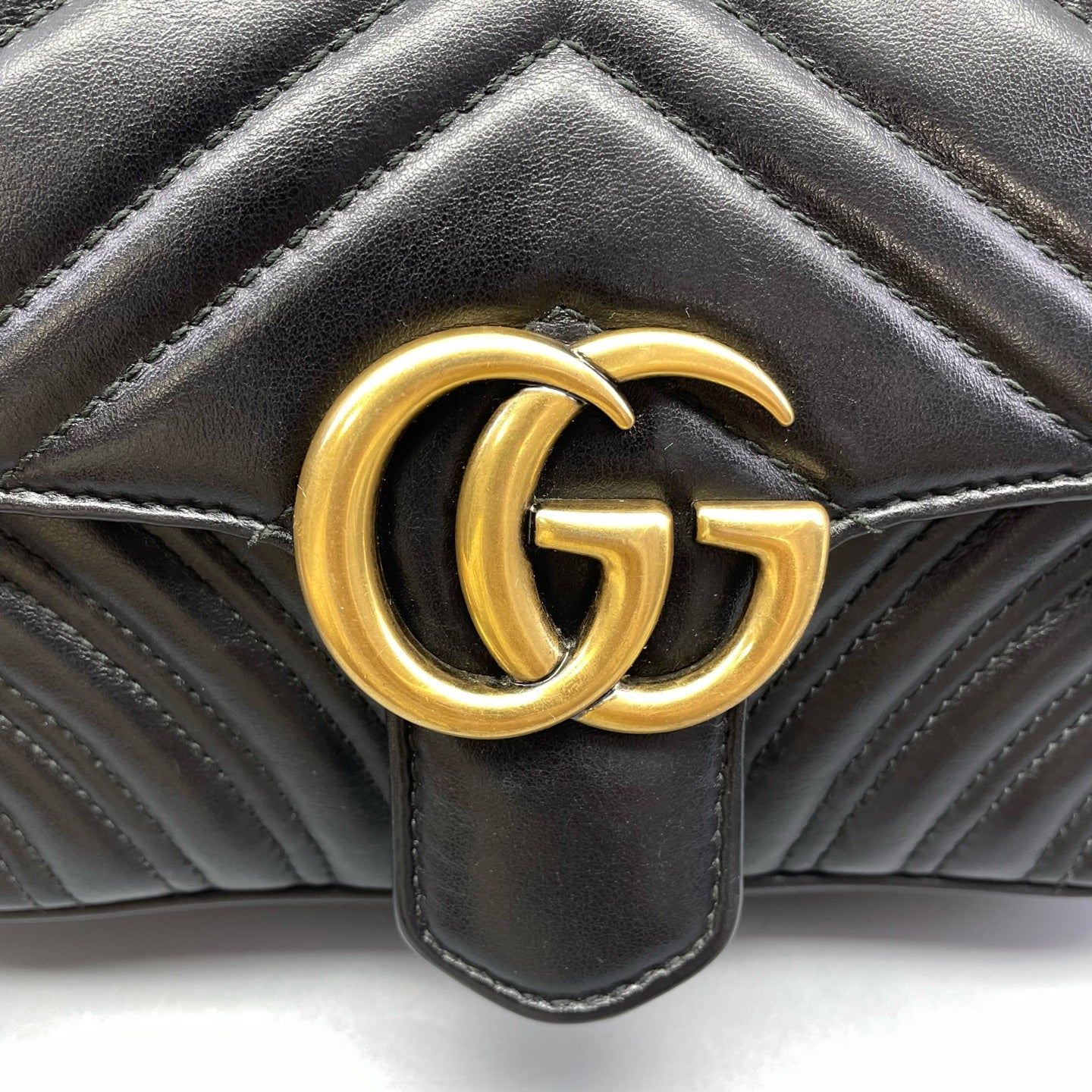 Gucci - GG Marmont Matelassé Mini Shoulder Bag - Leather - Black - (mini)