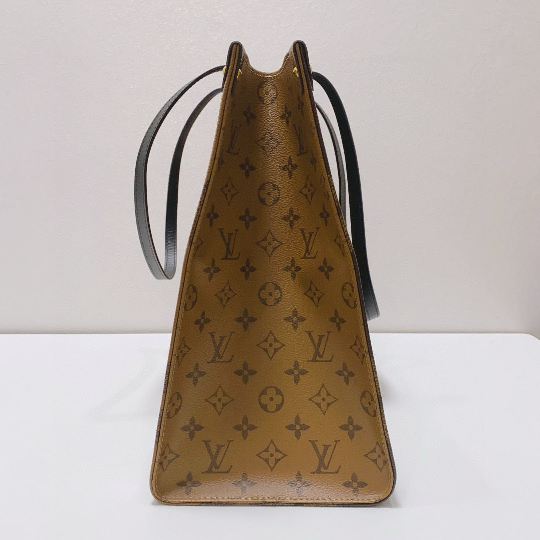 Louis Vuitton - OnTheGo GM - Monogram coated canvas with leather trim - Brown - (Large)