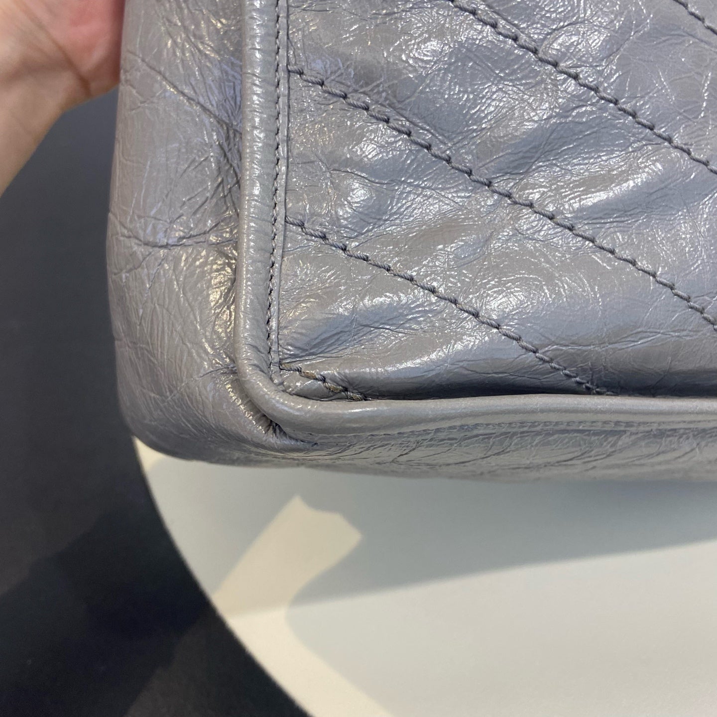 Saint Laurent - Niki Medium - Leather - Grey - (medium)