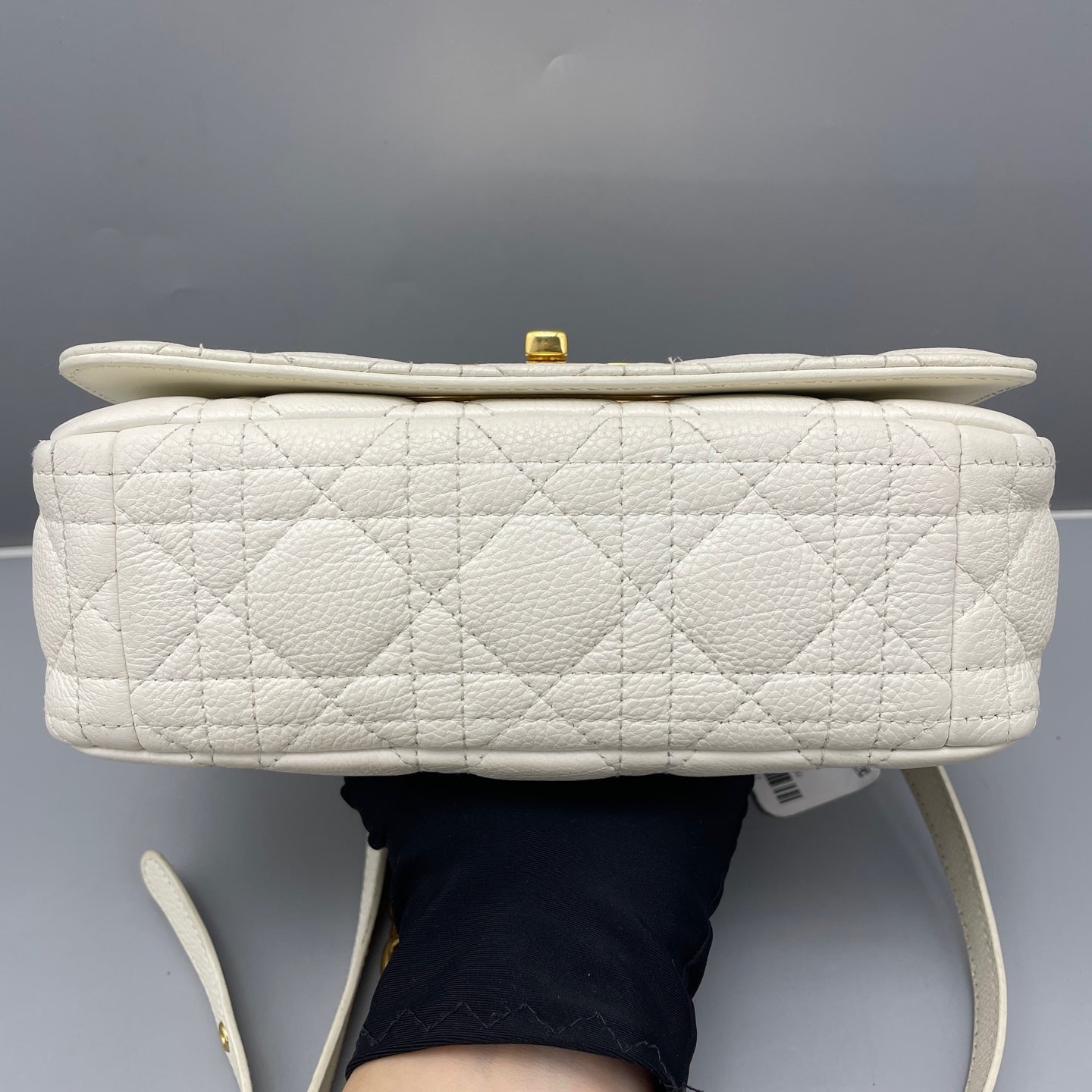 Dior - Miss Caro Chain Bag - Grained leather - White - (mini)
