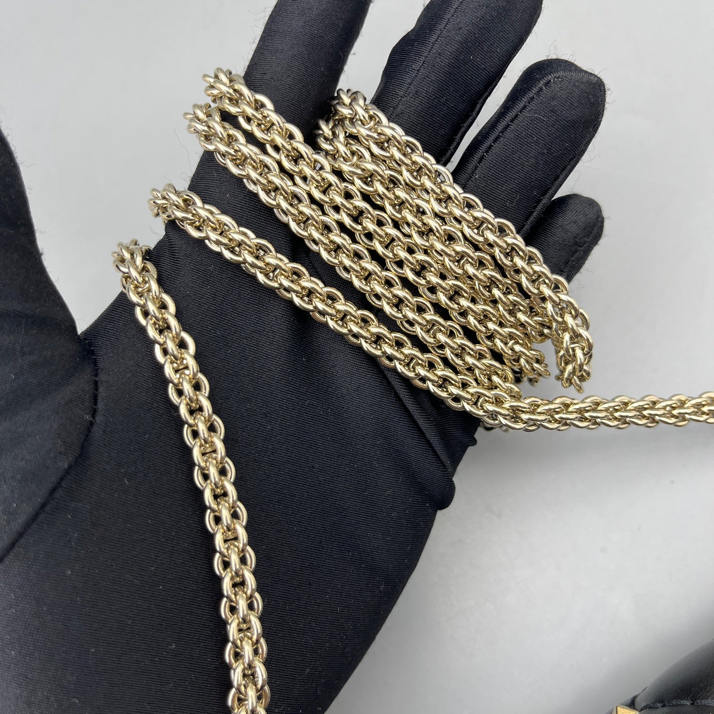 Valentino - Rockstud Wallet on Chain - Leather - Black - (mini)