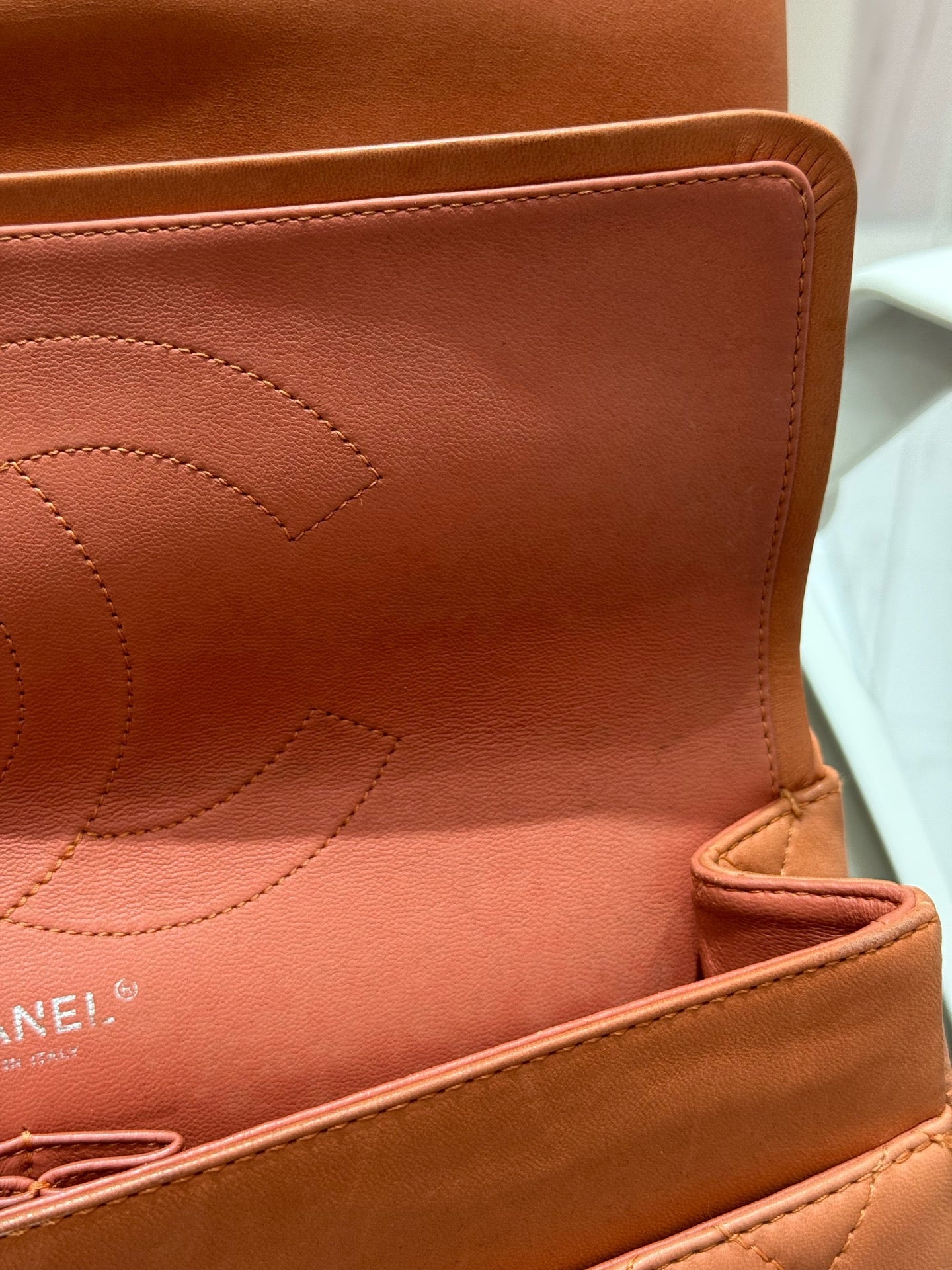 Chanel - 2.55 Reissue Flap Bag - Aged calfskin leather - Pink - (Large)