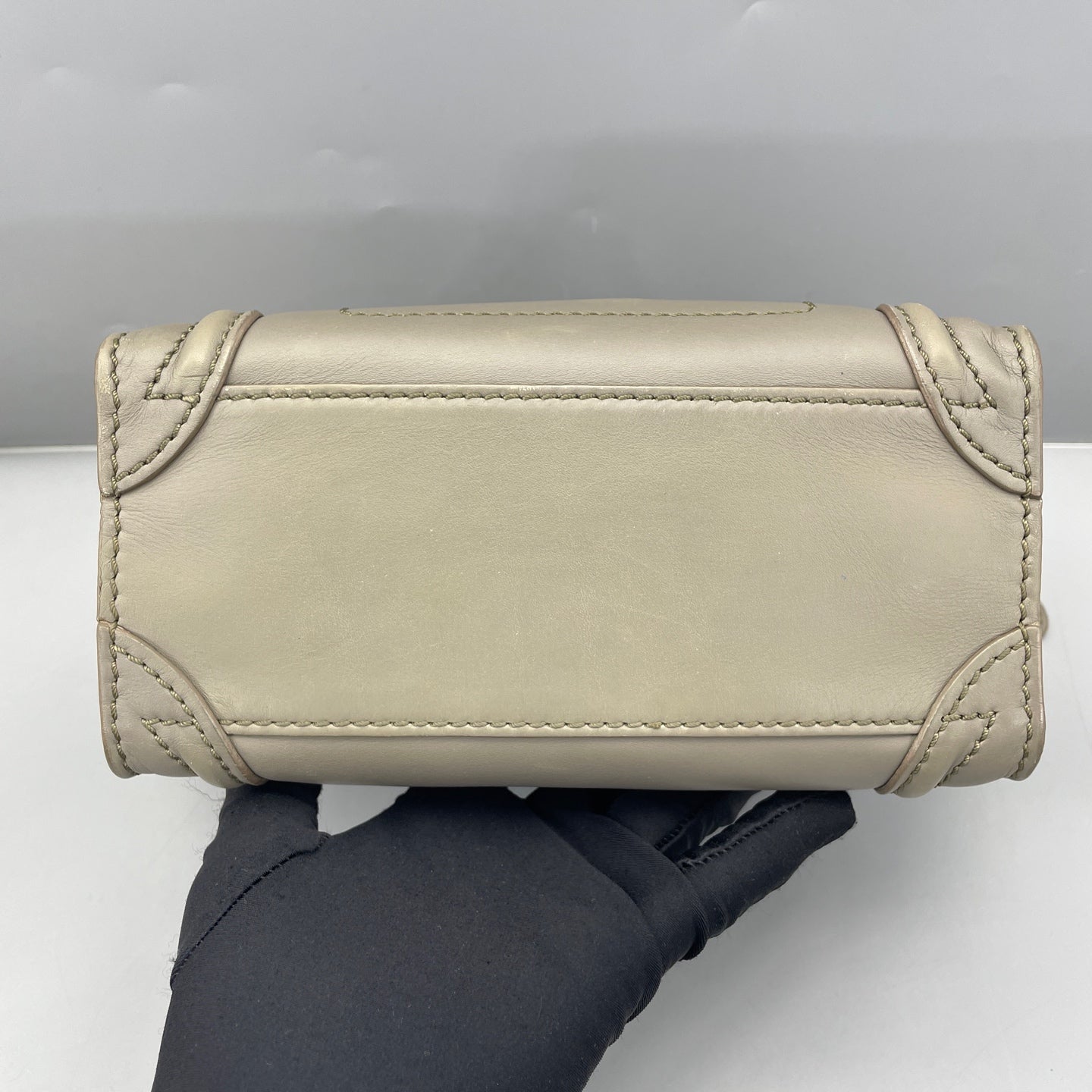 Celine - Luggage Nano - Calfskin leather - Grey - (mini)