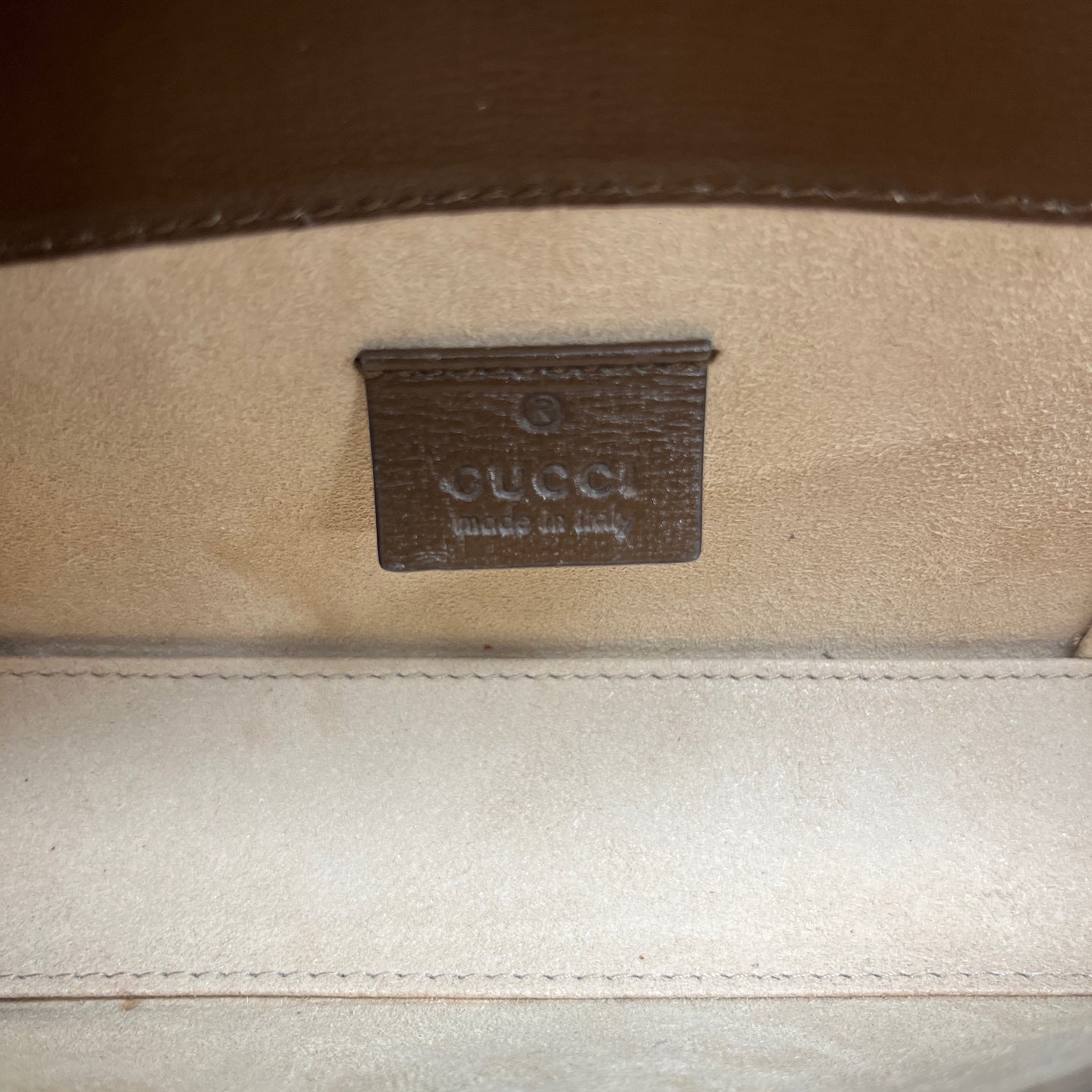 Gucci - Horsebit 1955 Horizontal Phone Bag - GG Supreme canvas with leather trim - Beige and Brown - (mini)