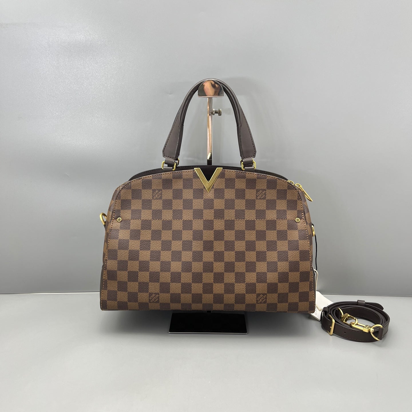 Louis Vuitton - Kensington Bowling - Coated canvas with leather trim - Brown - (medium)