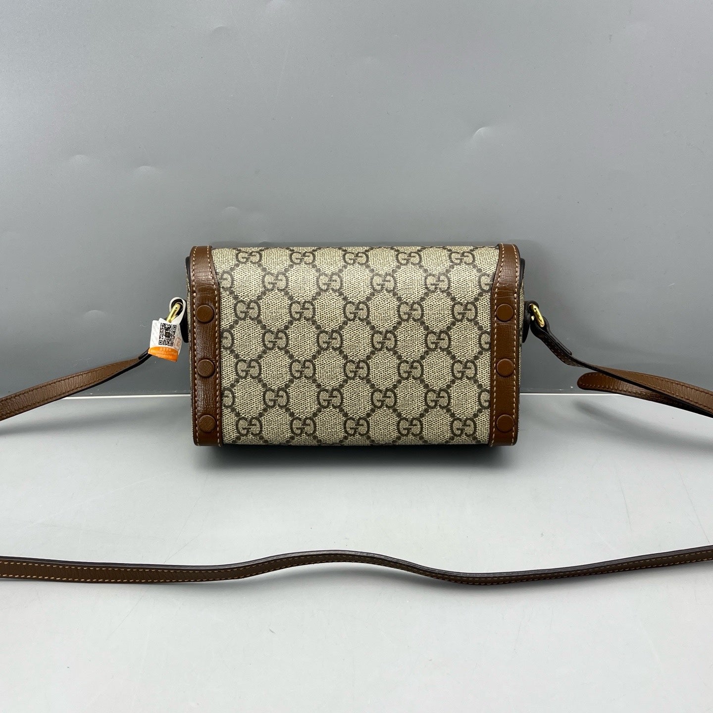 Gucci - Horsebit Mini Bag - GG Supreme canvas with leather trim - Brown - (mini)