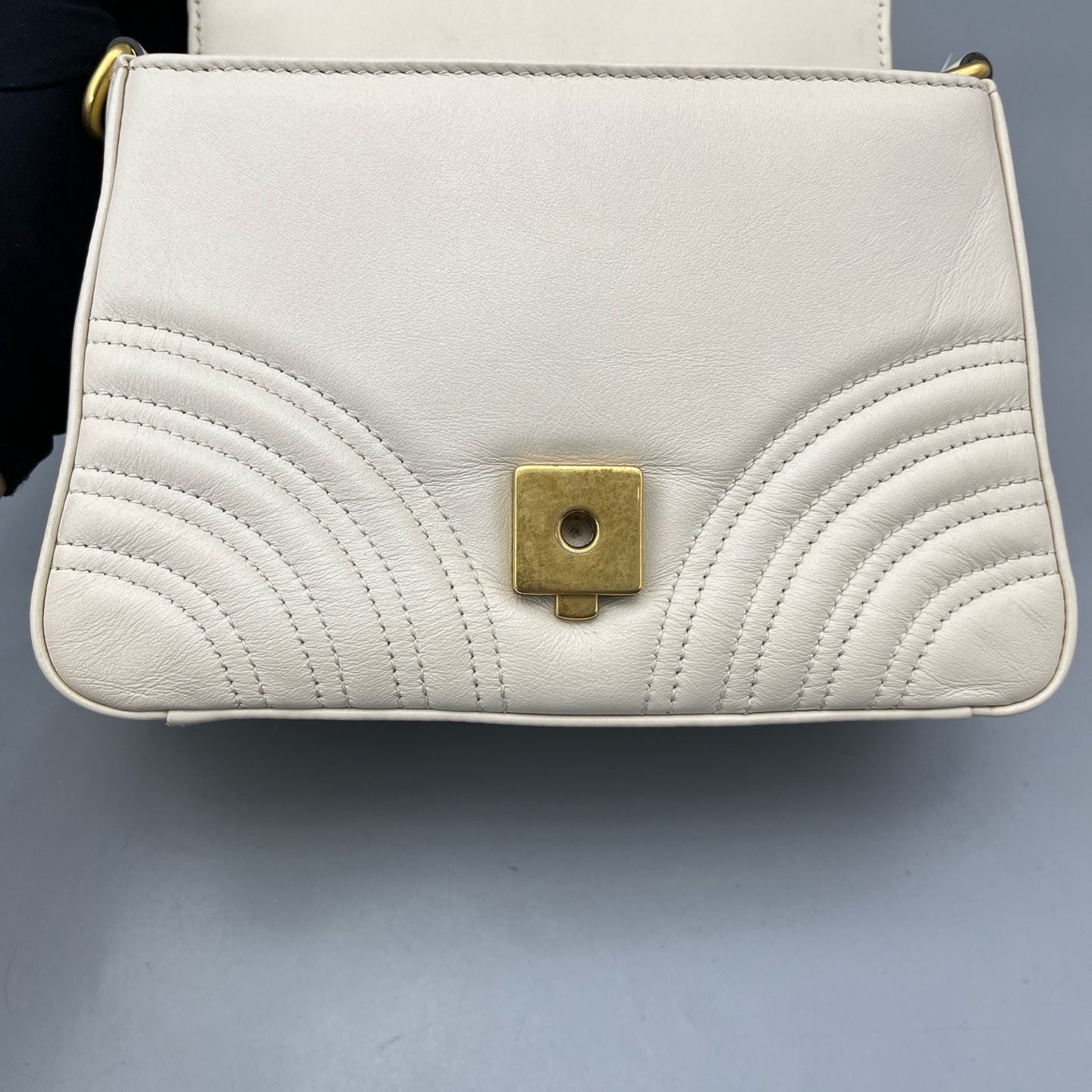 Gucci - GG Marmont Mini Messenger Bag - Leather - White - (mini)