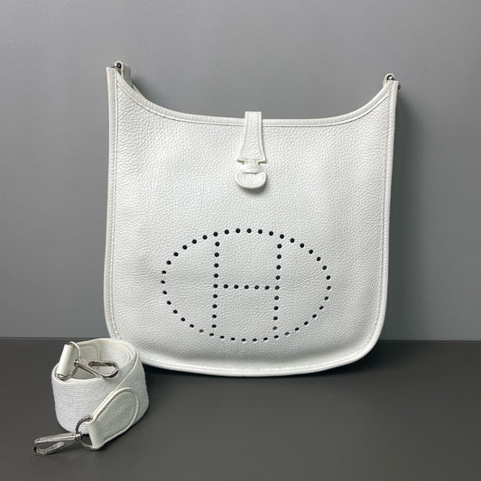 Hermès - Evelyne 29 - Clemence leather - White - (medium)