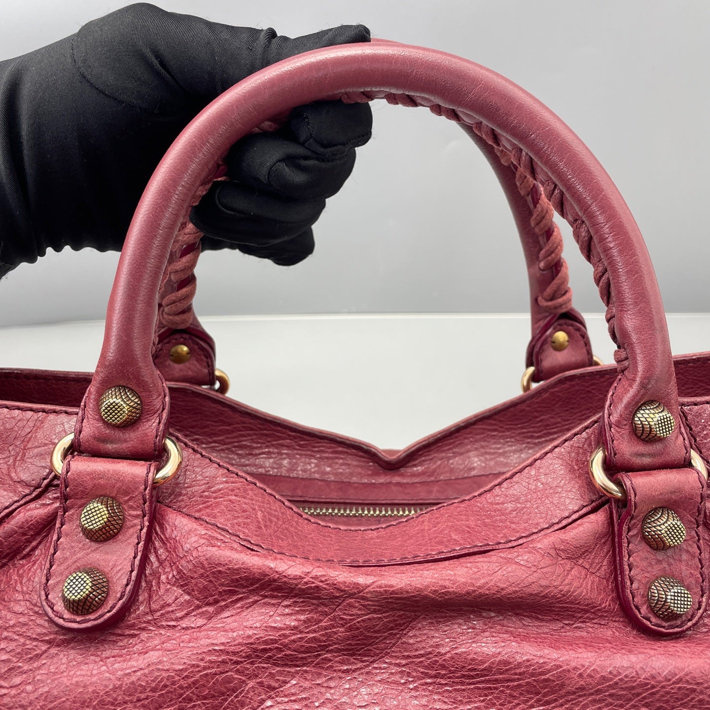 Balenciaga - City Bag - Leather - Burgundy - (medium)