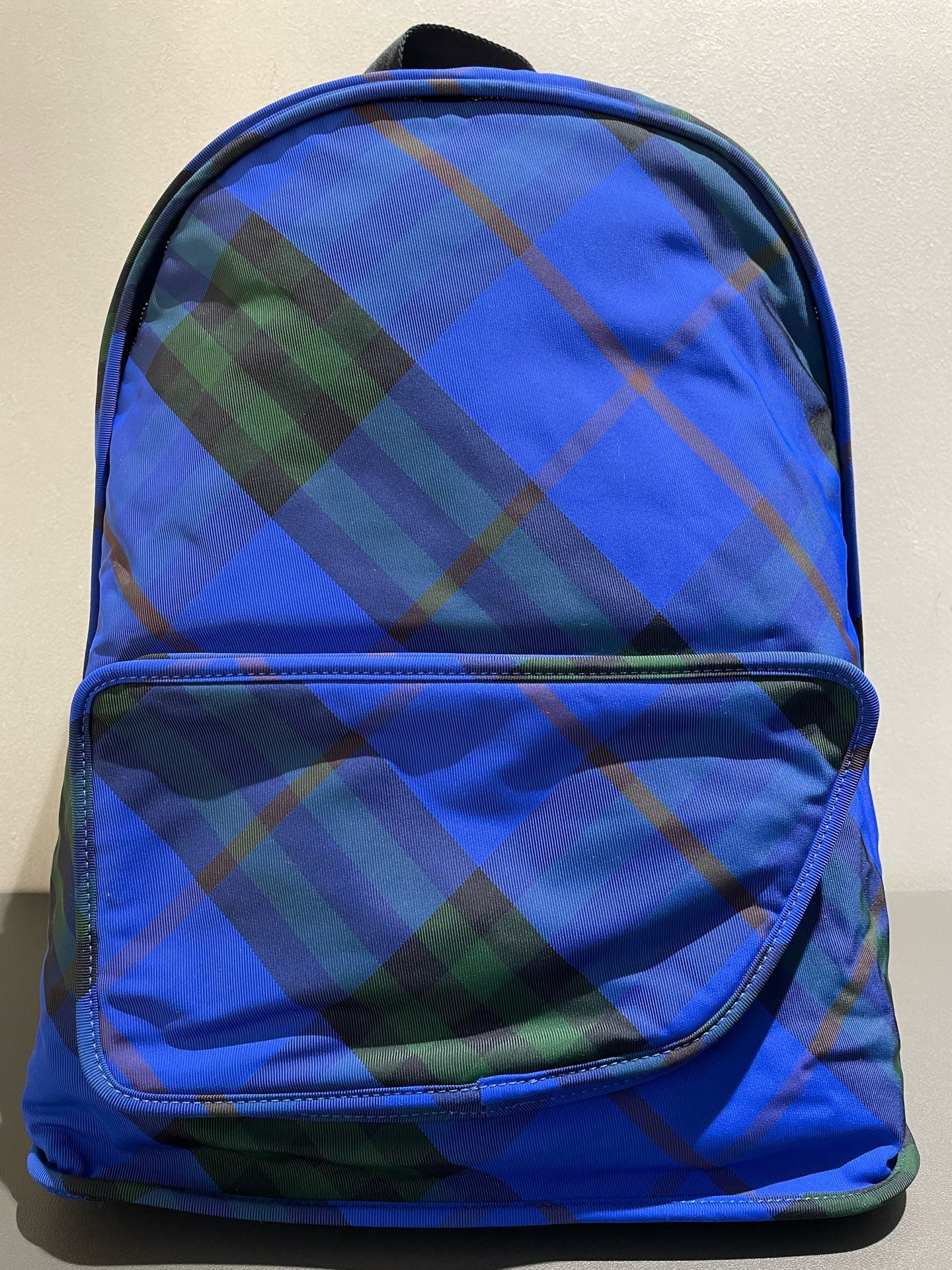 Burberry - Classic Plaid Backpack - Canvas - Blue - (large)