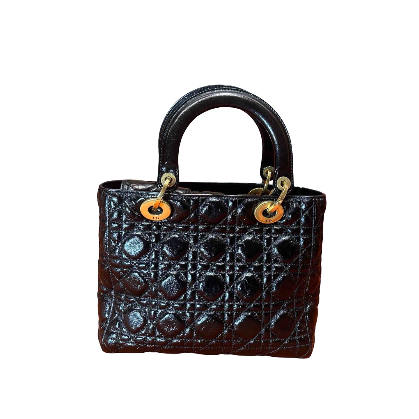 Dior - Lady Dior - Lambskin leather - Black - (Small)