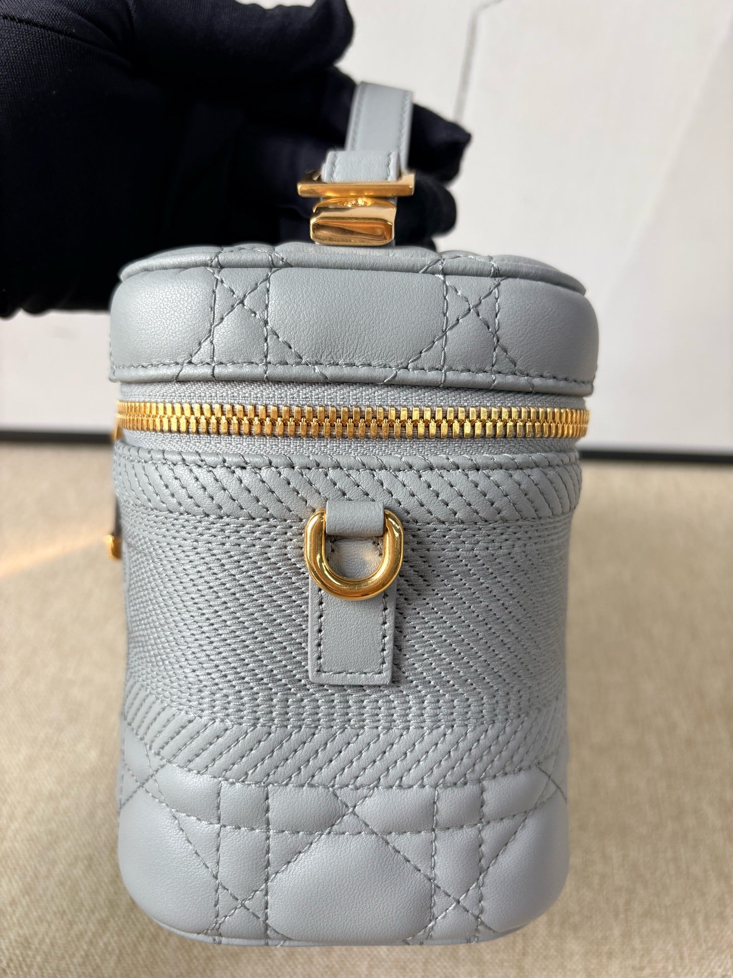 Dior - Travel Vanity Case Small - Lambskin leather - Blue - (Small)