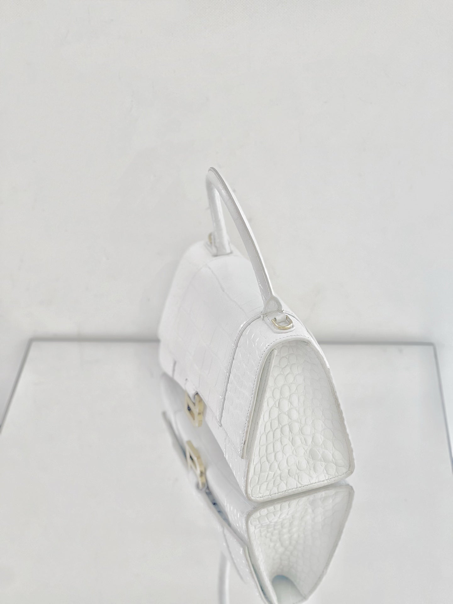 Balenciaga - Hourglass - Leather - White - (small)