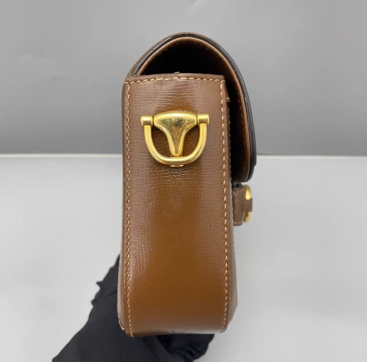 Gucci - Horsebit 1955 Mini Bag - GG Supreme canvas with leather trim - Brown - (mini)