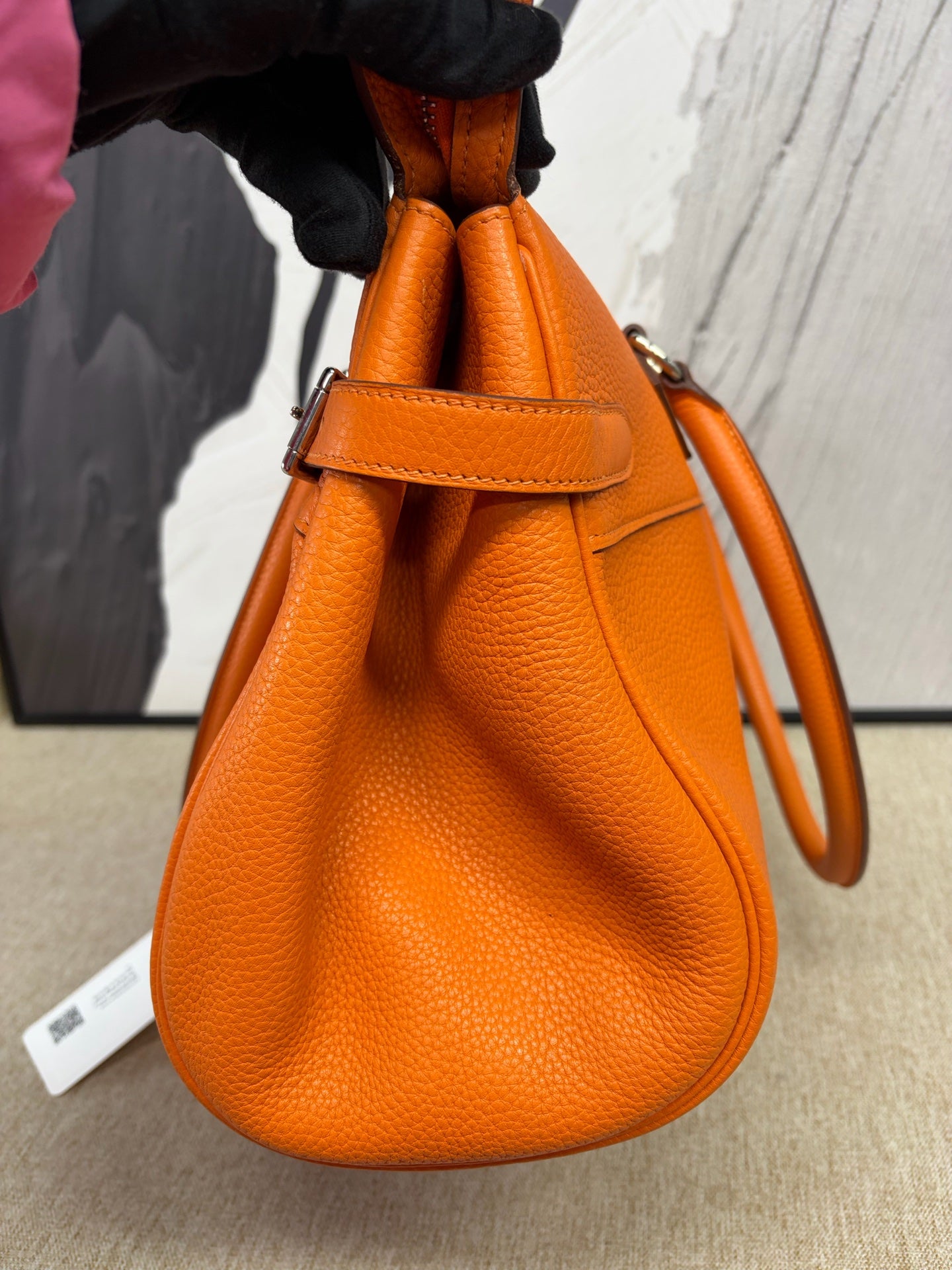 Hermès - Altas - Pebbled leather - Orange - (Large)