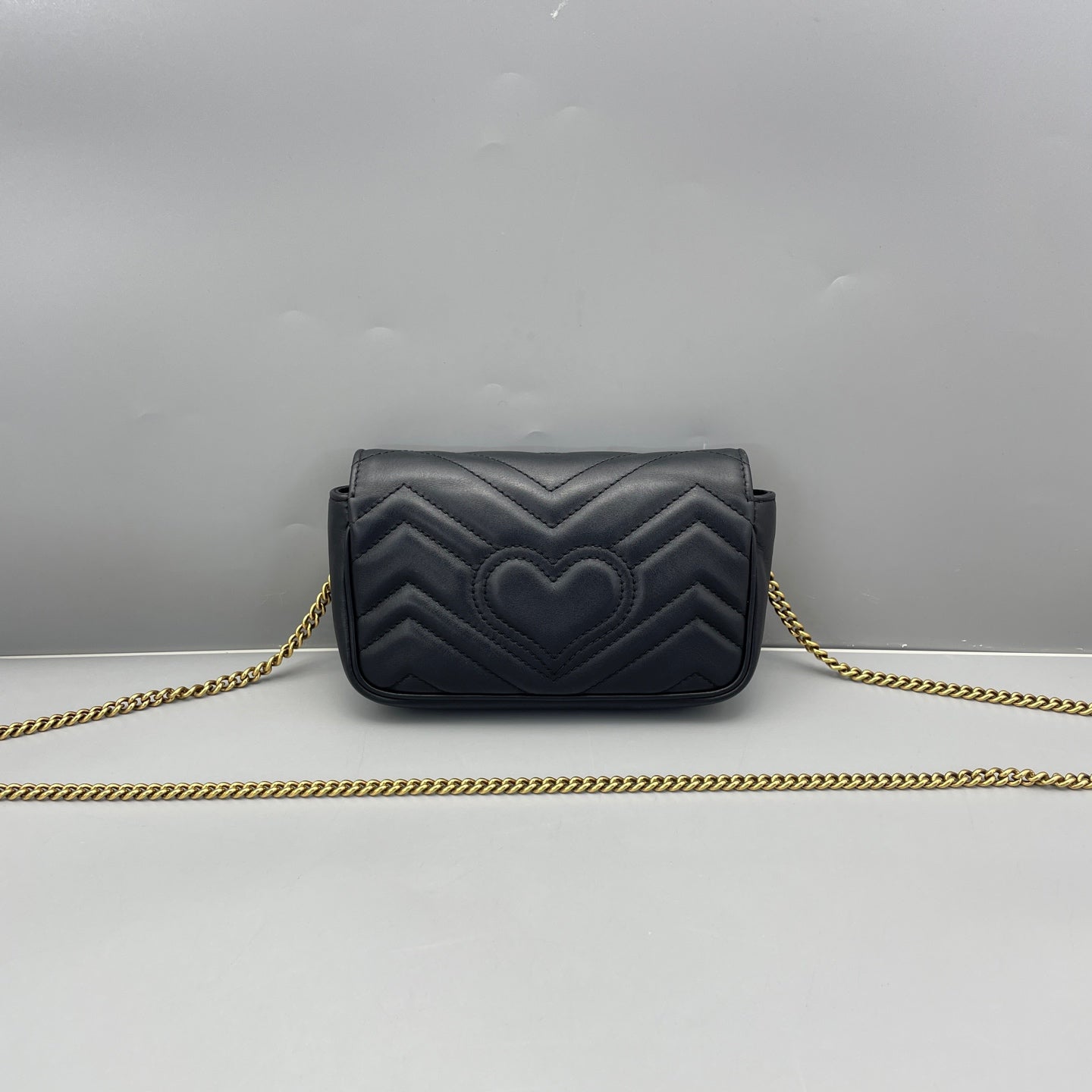 Gucci - GG Marmont Super Mini - Leather - Black - (mini)