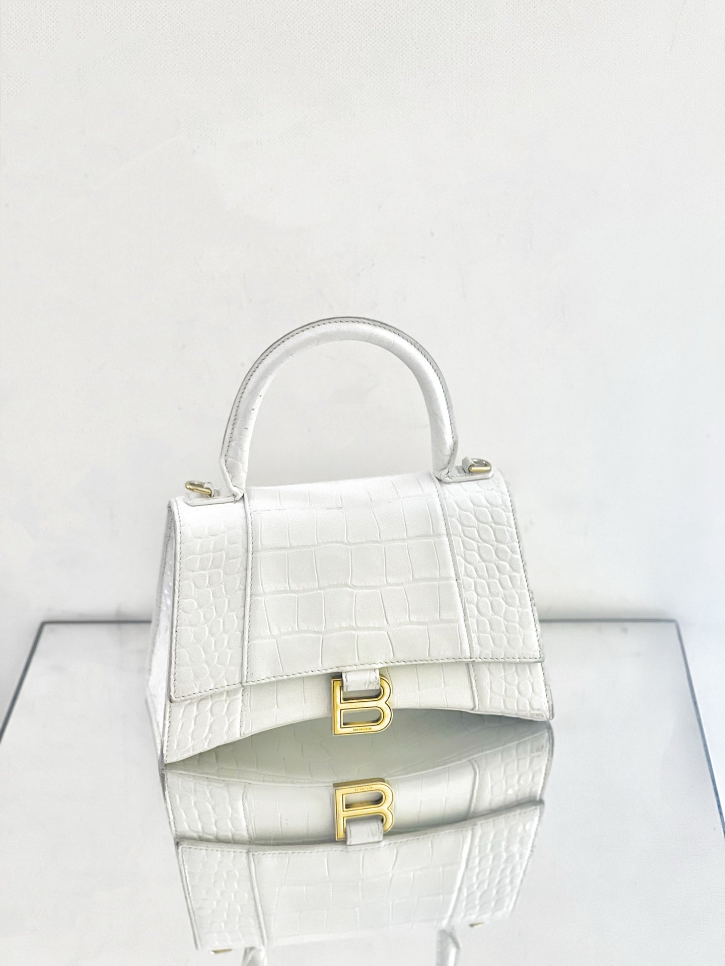 Balenciaga - Hourglass - Leather - White - (small)