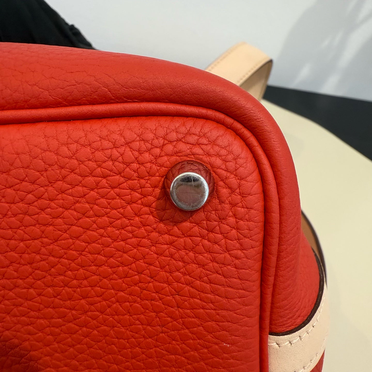 Hermès - Picotin Lock 18 - Leather - Red with Beige contrast - (mini)