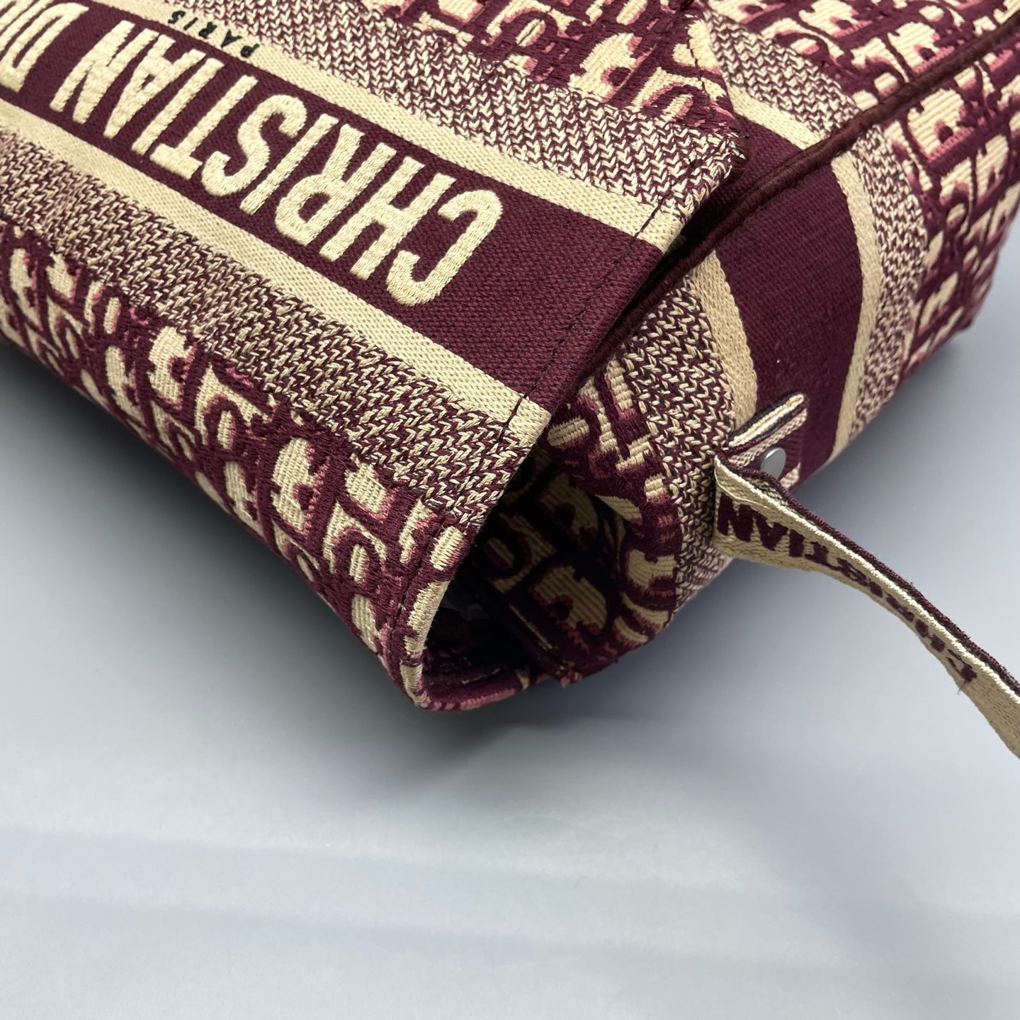 Dior - Camp Messenger Bag - Jacquard canvas - Burgundy - (medium)