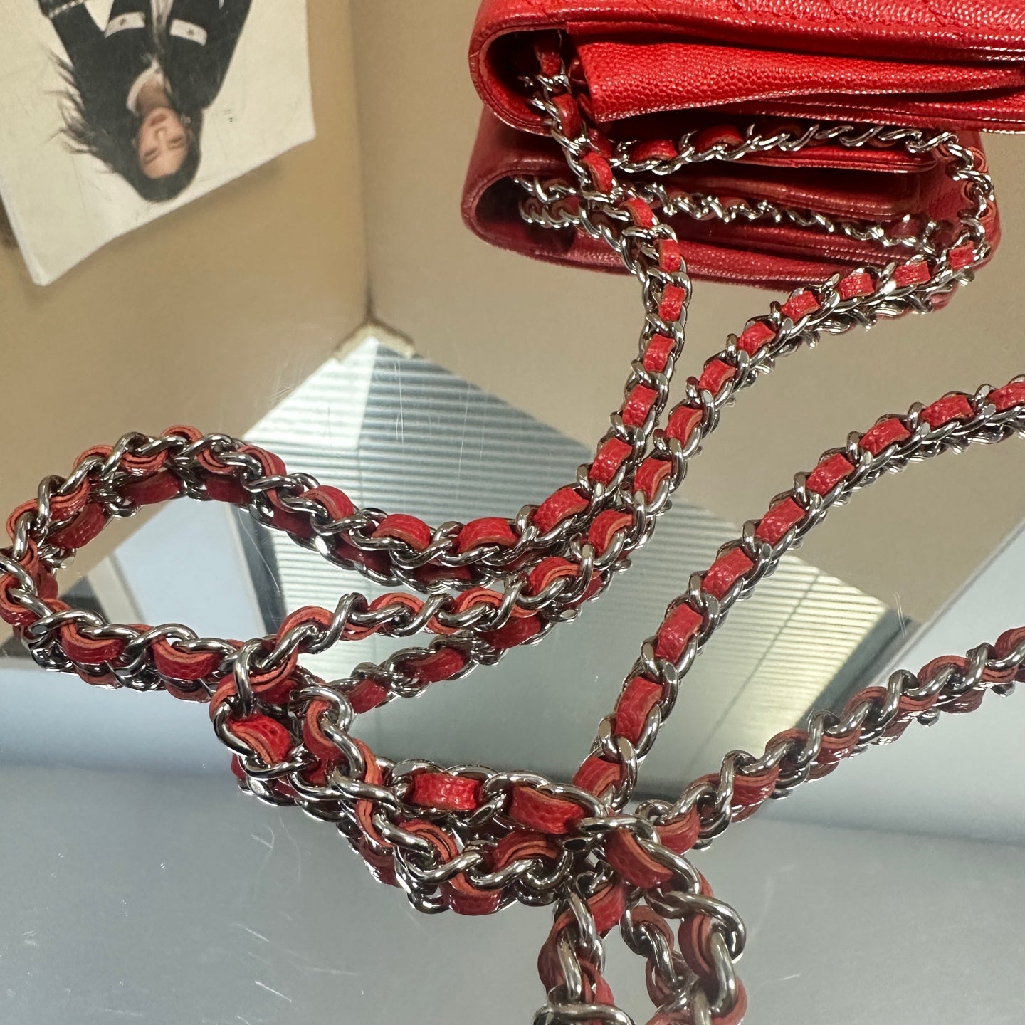 Chanel - WOC (Wallet on Chain) - Caviar leather - Red - (mini)